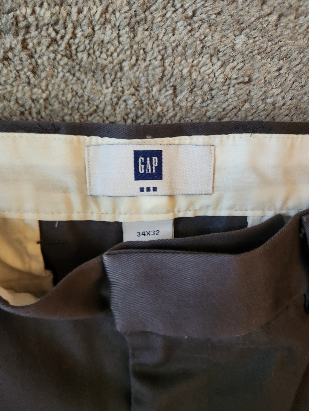 GAP Men's Straight Chinos - Charcoal Gray - Picture 3 of 3